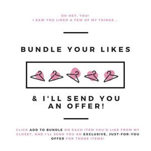 Bundle offers welcome!